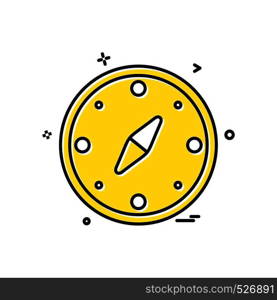 Compass icon design vector