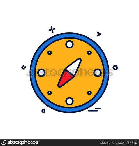 Compass icon design vector