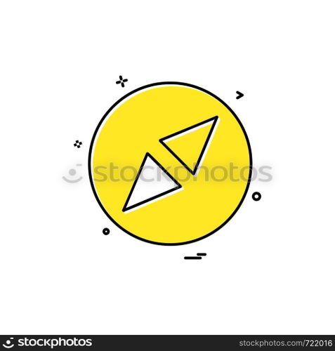 Compass icon design vector 