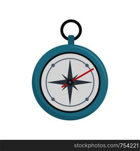 Compass icon. Flat illustration of compass vector icon for web isolated on white. Compass icon, flat style