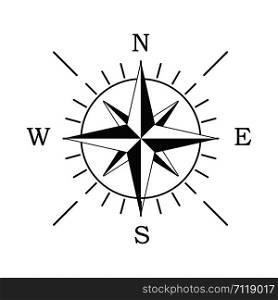 Compass icon. Location symbol. West north south east indicator. Navigation element. EPS 10. Compass icon. Location symbol. West north south east indicator. Navigation element.