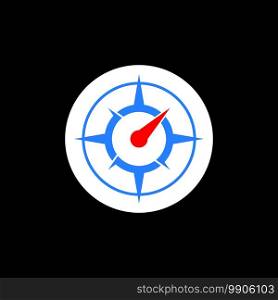 Compass icon logo design vector template
