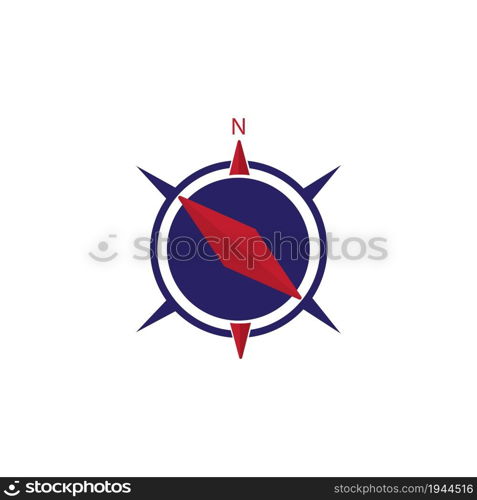 Compass icon logo vector design