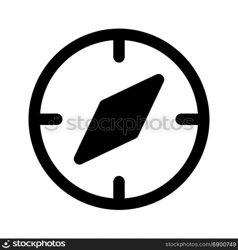 compass, icon on isolated background