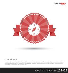 Compass icon - Red Ribbon banner