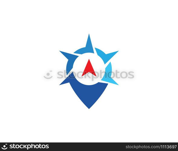 Compass icon Template vector icon illustration design