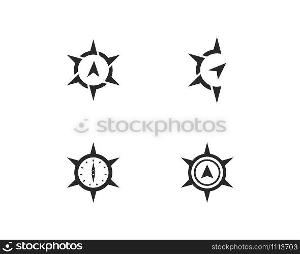 Compass icon Template vector icon illustration design