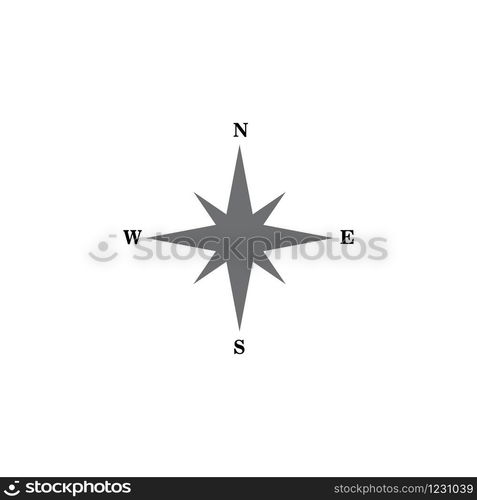 Compass icon Vector Illustration design Logo template