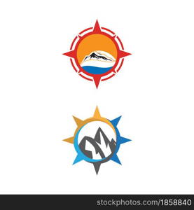 Compass icon Vector Illustration design Logo template