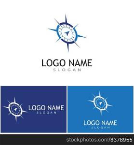 Compass icon Vector Illustration design Logo template