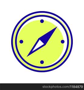 compass icon vector in trendy style on white background