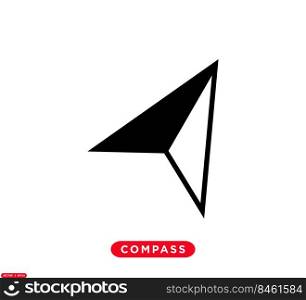 Compass icon vector logo design template