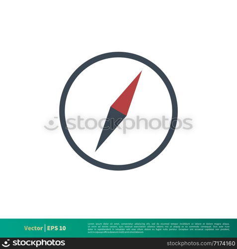 Compass Icon Vector Logo Template Illustration Design EPS 10.