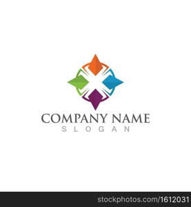 Compass logo and symbol vector