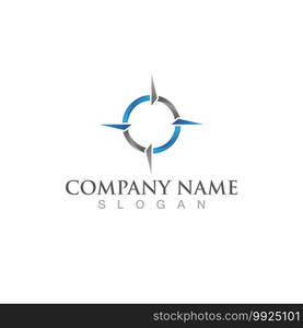 Compass logo and symbol vector