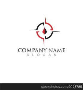 Compass logo and symbol vector
