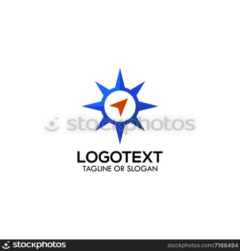 Compass logo design concept. Compass logo idea. Creative compass logo design