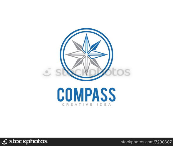 Compass Logo Design Vector