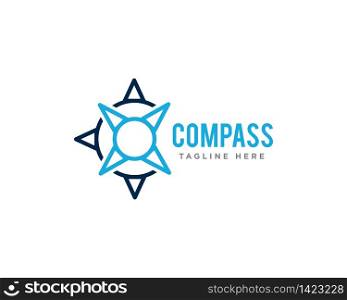 Compass Logo Icon Design Vector