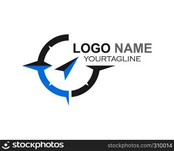 compass logo icon vector template design