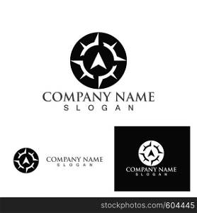 Compass logo signs and symbols