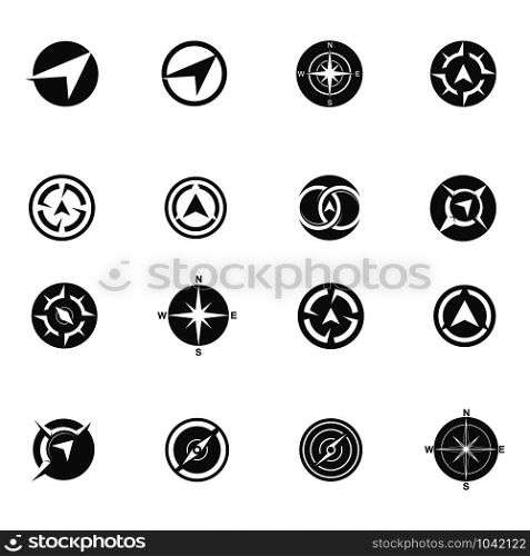 Compass logo signs and symbols vector