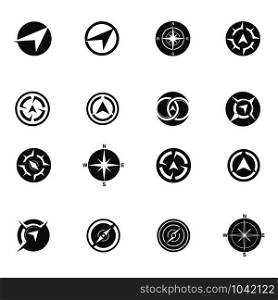 Compass logo signs and symbols vector