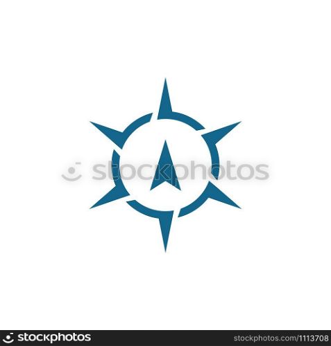 Compass Logo Template flat design
