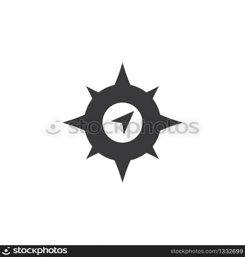 Compass logo template vector icon illustration