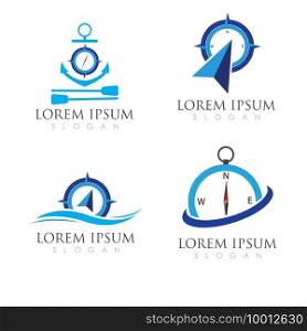 Compass Logo Template vector icon illustration design