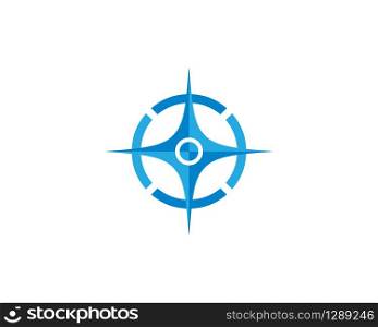 Compass logo template vector icon illustration design