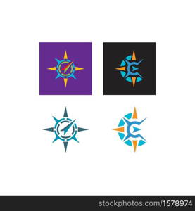 Compass Logo Template vector icon illustration design