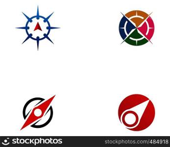 Compass Logo Template vector icon illustration design - Vector