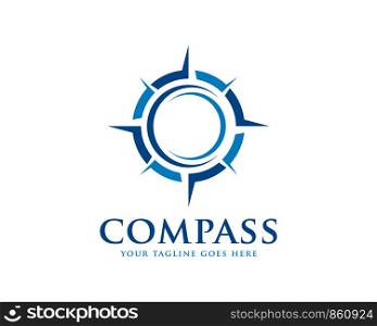 Compass Logo Template Vector Illustration