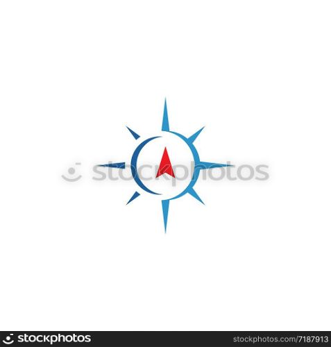 Compass Logo vector flat design