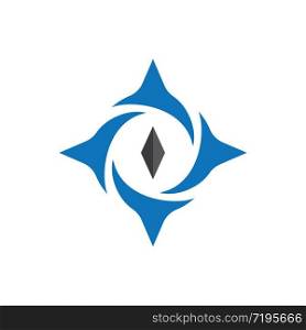 Compass logo vector icon design