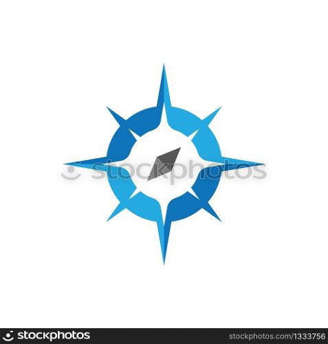 Compass logo vector icon illustration