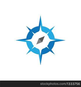 Compass logo vector icon illustration