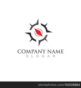 compass logo Vector illustration design