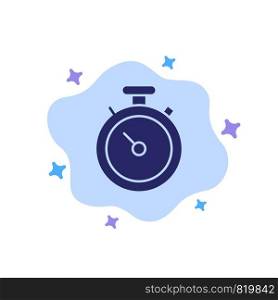 Compass, Map, Navigation, Pin Blue Icon on Abstract Cloud Background