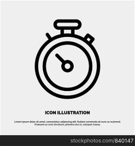Compass, Map, Navigation, Pin Line Icon Vector