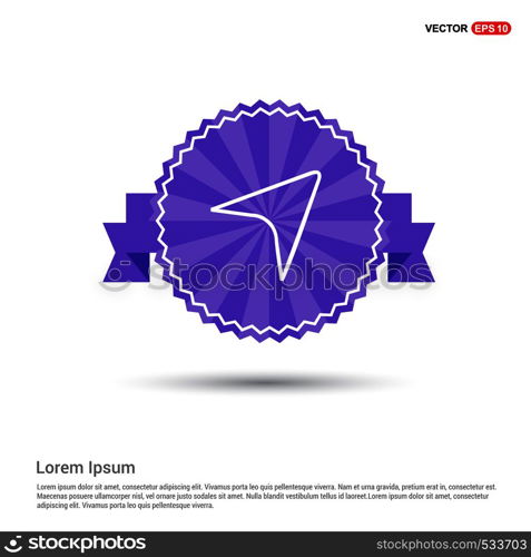 Compass navigation icon - Purple Ribbon banner