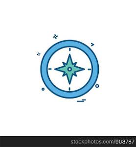 compass north south east west icon vector design
