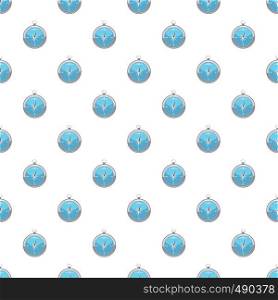 Compass pattern seamless repeat in cartoon style vector illustration. Compass pattern