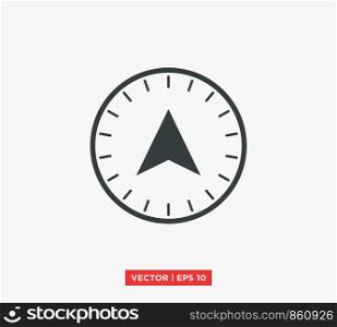 Compass Point Icon Vector Illustration