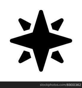 compass rose, icon on isolated background