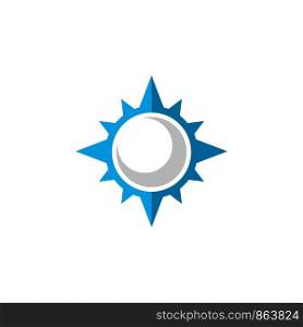 Compass Rose Star Logo Template Illustration Design. Vector EPS 10.