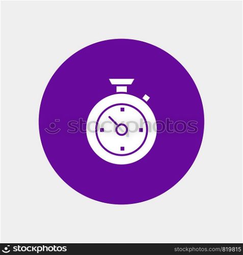 Compass, Timer, Time, Hotel white glyph icon