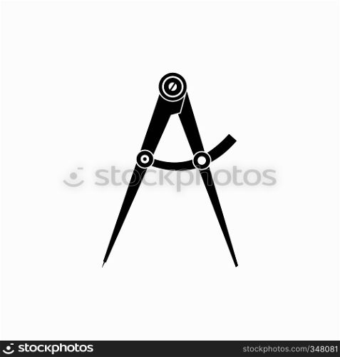 Compass tool icon in simple style isolated on white background. Compass tool icon, simple style