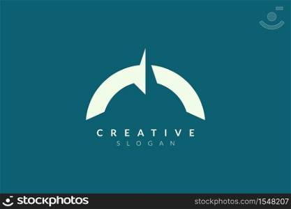 Compass vector illustration design. Minimalist and simple logo, flat style, modern icon and symbol